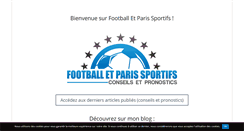 Desktop Screenshot of football-et-paris-sportifs.fr