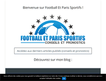 Tablet Screenshot of football-et-paris-sportifs.fr